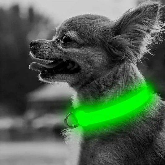 Adjustable Anti-lost Glowing Dog Collar